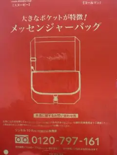 スヌーピー メッセンジャーバッグ レッド