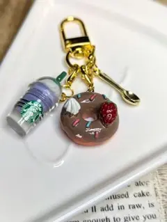 ドーナツとスフラペチーノのチャーム♡