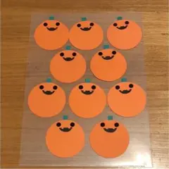 壁面【まんまるかぼちゃおばけ10枚】保育園