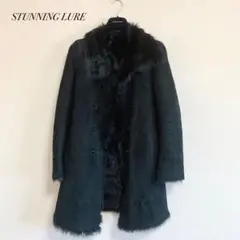 スタニングルアー リアルムートン ムートンコート 羊 黒 ブラック