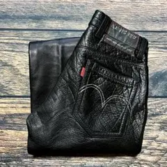 LEVI’S RED / asymmetry leather pants