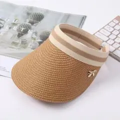 最終値下げ❣️ サンバイザー 麦わら帽子 ゴルフ 旅行アウトドア UV対策