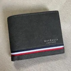 【新品】メンズ財布　メンズウォレット　二つ折り財布　ブラック