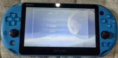 【美品】PS Vita 本体 青　メモリーカード付き