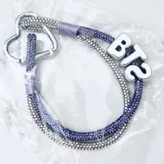 BTS スマホ ストラップ 新品 ラインストーン ロゴ キラキラ ビジュー