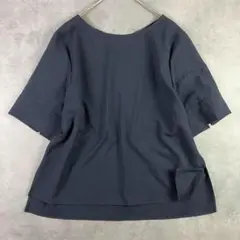 組曲 クルーネックプルオーバー 黒 6 大きいサイズ