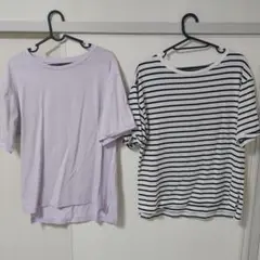 GLOBAL WORK リッチクリーンT 半袖Tシャツ L 綿100%