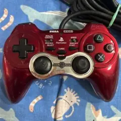 ps2 連射コントローラー　フジワーク　動作確認済み　レッド