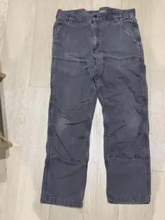 希少　カーハート　ダブルニーダックペインターパンツ　古着　グレー w34 l30