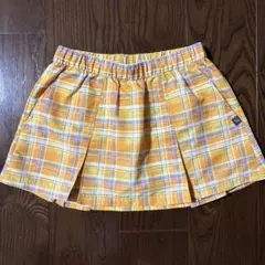 プリンス テニス スコート オレンジ チェック M 美品