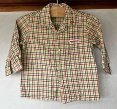 ミキハウス チェック柄シャツ 80サイズ
