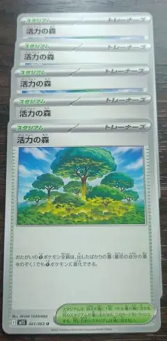 【最安】活力の森5枚セット