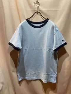 Champion 無地　リンガー Tシャツ リブ付き