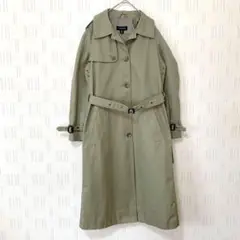 LANDS' END ランズエンド　トレンチコート　春コート　カーキ　日本製　M