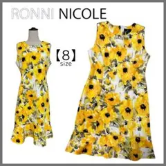 RONNI NICOLE ロニーニコール フラワープリント フレアワンピース 8