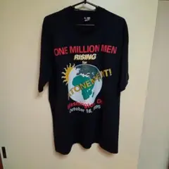 90s vintage ONE MILLION MEN Tシャツ XL 黒