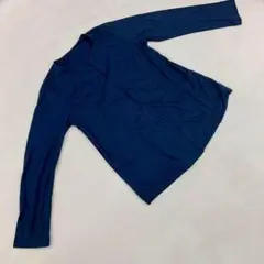 Bon Sens ネイビーカーディガン ポケット付き シンプルデザイン 44