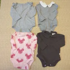 babyGAPワンモアインザファミリー4点セット0-6ヶ月ロンパース丸襟女の子