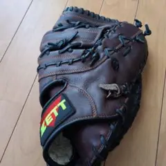 ZETT ブラウン 軟式野球グローブ ファーストミット