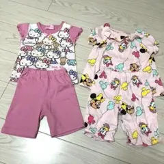 キティーちゃん　ミニーちゃんとデイジー　90センチ 半袖パジャマ