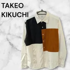 TAKEO KIKUCHI タケオキクチ 長袖 シャツ 3 カラーブロッキング