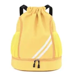 【黄色】新品　ジムバッグ　フィットネス　スポーツ　旅行　レジャー　大容量
