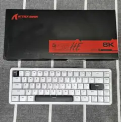 ATTACK SHARK X65 HEラピッドトリガーキーボード　磁気軸　65%