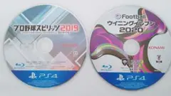 PS4　2枚セット　ウイニングイレブン2020　プロ野球スピリッツ2019