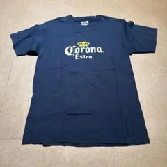 Corona 半袖　tシャツ　紺　ネイビー　ビール　お酒　usa M