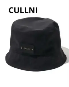 CULLNI ブラック バケットハット　CP-027 CULLNI(クルニ)｜【UNISEX】Chino レザーエンブレムハット