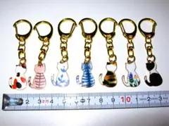 【後ろ姿 にゃんこ キーホルダー 7種類】猫 ねこ ストラップ バッグチャーム