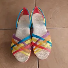 クロックス ワラチェ 24cm マルチカラー フラットシューズ