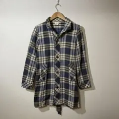 45RPM フォーティーファイブアール チェック柄ロングコート ガウンコート