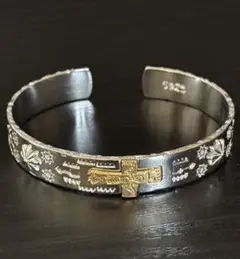 バングル　ステンレス　メンズアクセサリー　インディアン　シルバー