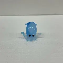 ガラス細工　イカ（S）青