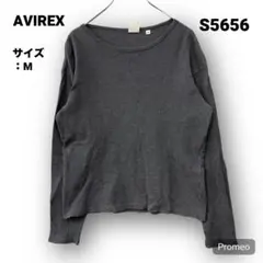 【即購入OK】AVIREX デイリーウェア丸首ロンTサイズM グレー
