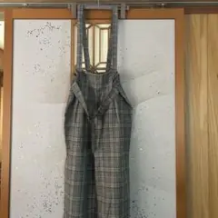 Hudson honeyチェック柄サロペット