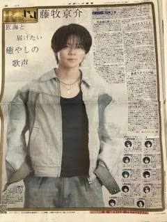 INI 藤牧京介さん　スポーツ報知新聞2025年8月19日１面