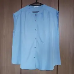 ノースリーブシャツ ライトブルー LLサイズ