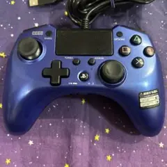 PS4 PS3 コントローラー ホリパッドFPSプラス　ブルー　動作確認済み