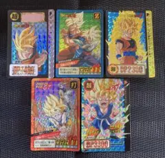 バンダイ　ドラゴンボールZ ドラゴンボールGT カードダス　まとめ売り　5枚
