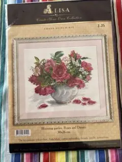 ALISA クロスステッチキットRoses and Daisies