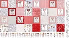 ロラライハリス　ナースパネル　総柄　帽子プリント等セット