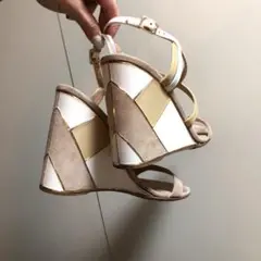 NYBergdorfGoodmanで購入 フェラガモ ウェッジサンダル 38