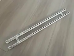【美品】TOSO:トーソー エリート カーテンレール ダブル ホワイト 75cm