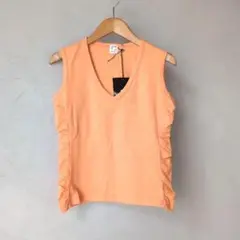 新品未使用　mill オレンジ Vネック ノースリーブ トップス