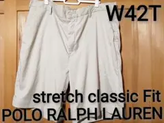 90''s POLO RALPH LAUREN W42T ストレッチハーフパンツ