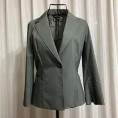 美品❣️INDIVI スカート&ジャケット　グレー スーツ