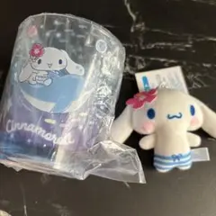サンリオ くるっとまわしてサマーチャレンジ マスコット アクリルコップ シナモン
