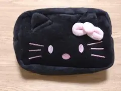 24時間以内発送　キティちゃんポーチ　ブラック